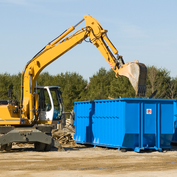 what kind of customer support is available for residential dumpster rentals in Maple Mount